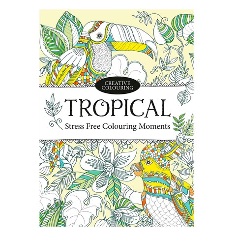 Mindfulness & Tropical Assorted Colouring Book - Tesco Groceries