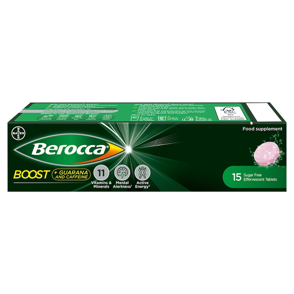 image 1 of Berocca Boost Effervescent Vitamin Energy Tablets 15S