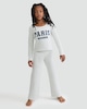 image 1 of F&F Girls 2-Pack Cotton Rich Paris Dance Club Pyjama Set in Navy