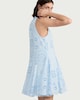 image 3 of F&F Pure Cotton Embroidered Mini Dress in Blue