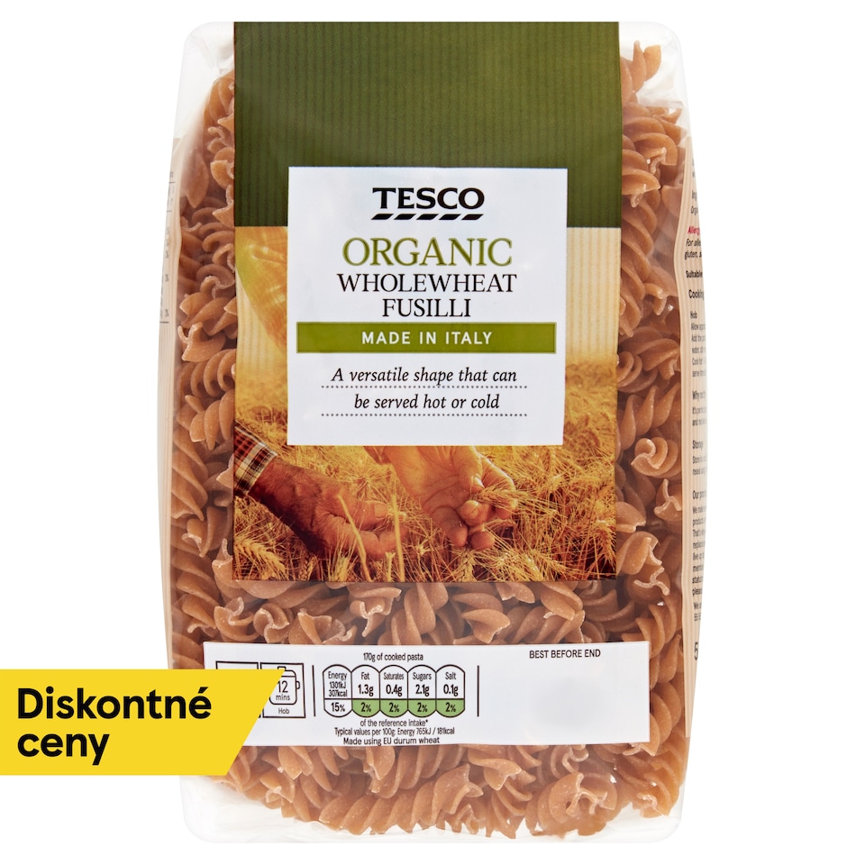 image 1 of Tesco Organic Wholewheat Fusilli 500 g