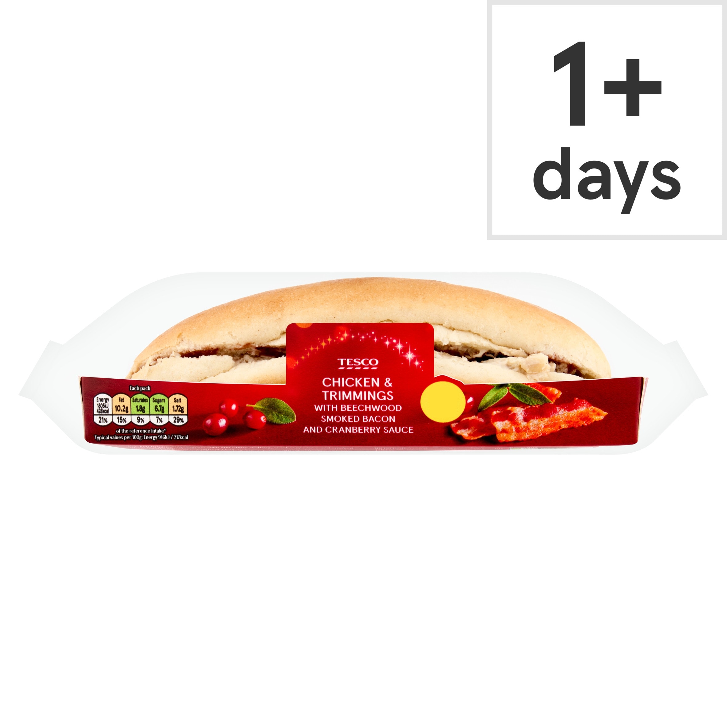 Tesco Chicken & Trimmings Sub Roll