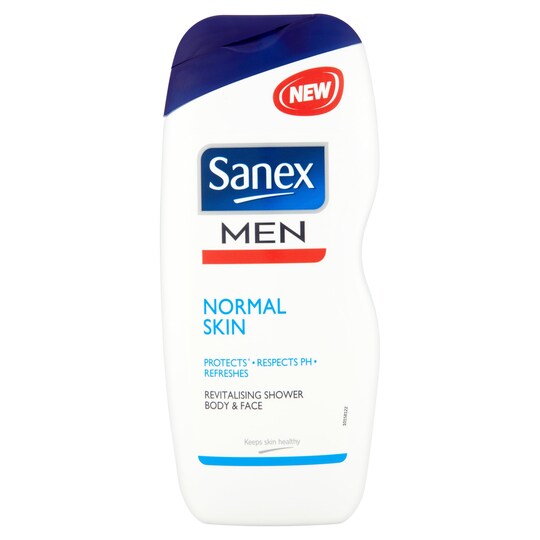 Sanex Mens Normal Skin Shower Gel 250Ml Tesco Groceries