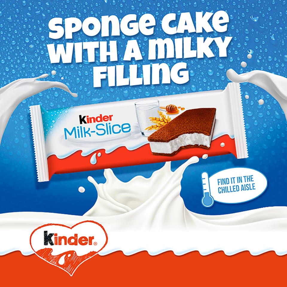 image 1 of Kinder Milk Slice Milk And Honey 3 X 28G
