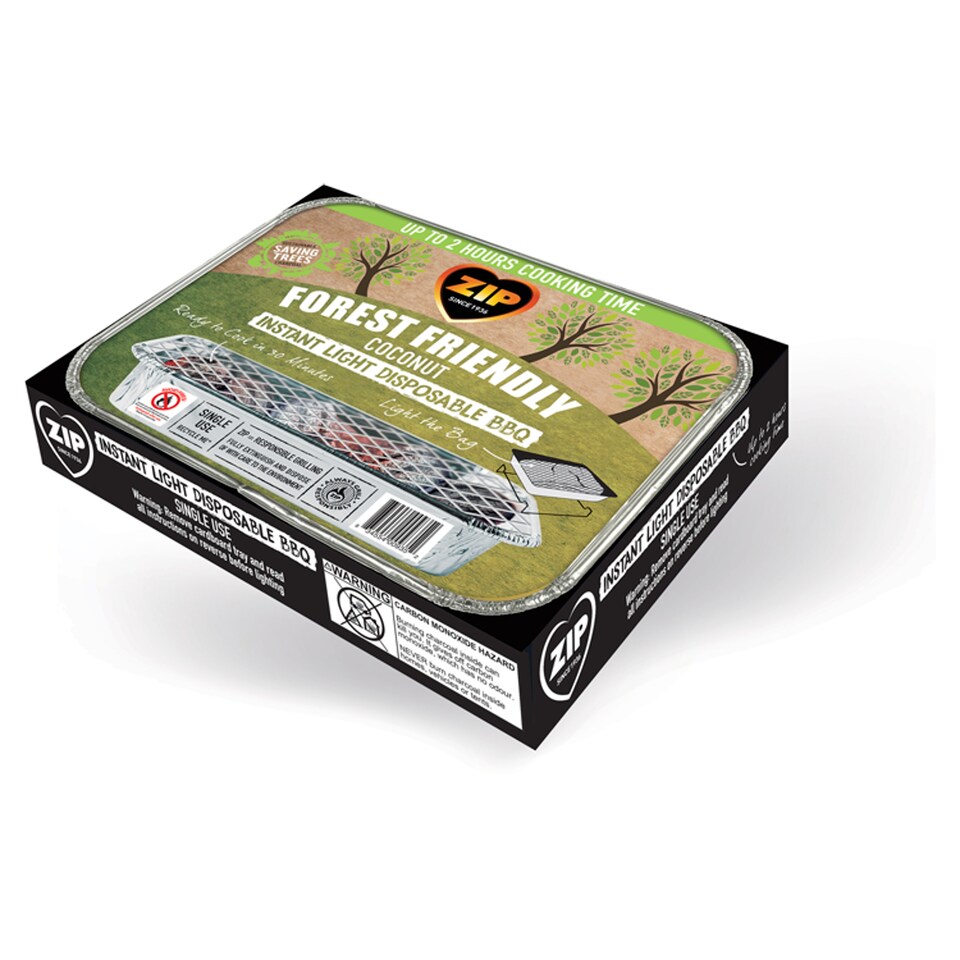 Zip Coconut Disposable Bbq Tray