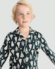 image 2 of F&F Unisex Christmas Tree Print Matching Family Christmas Button Through Pyjamas in Multi