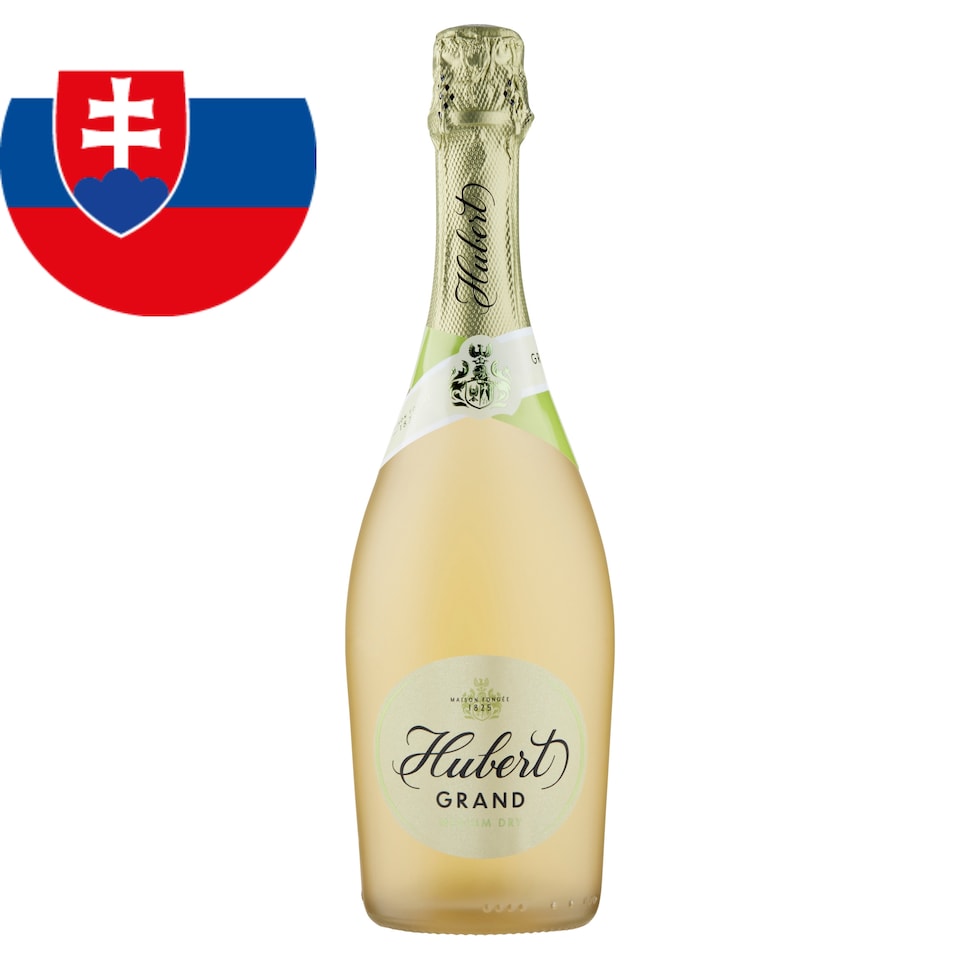 Hubert Grand Medium Dry Quality Sparkling White Wine 0.75 L
