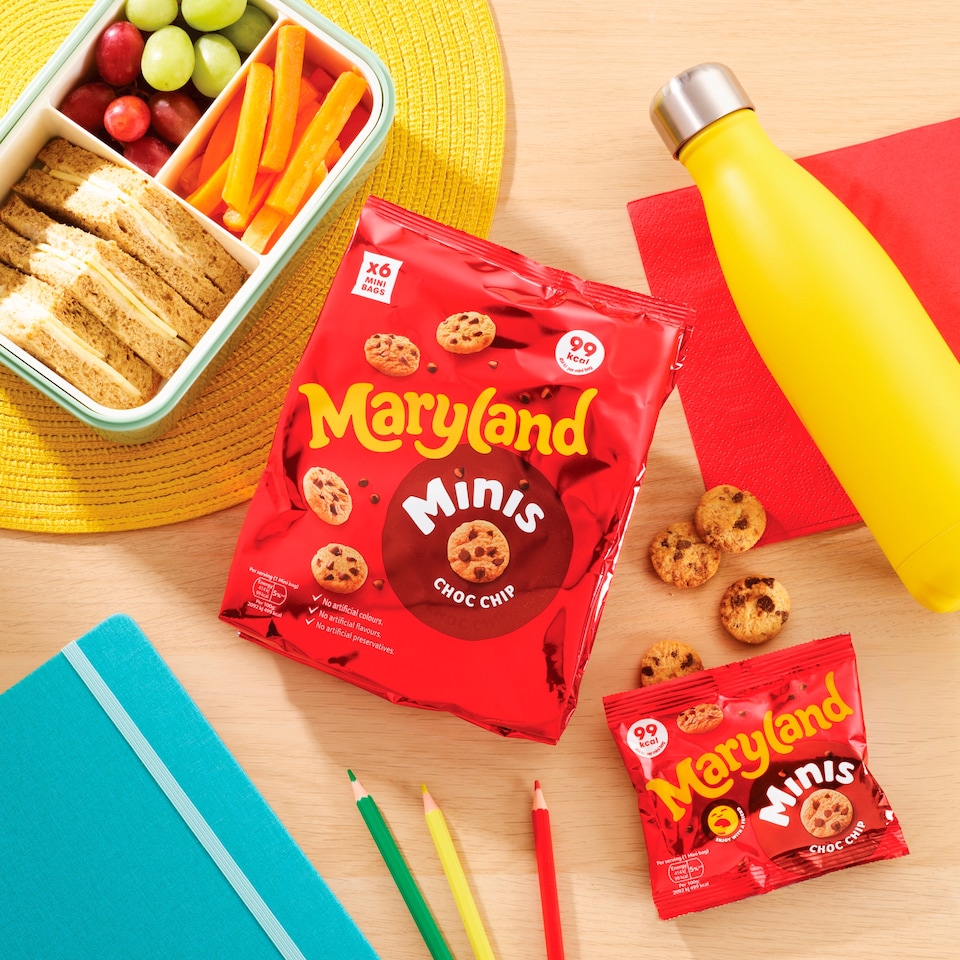 image 1 of Maryland Minis Cookies - Choc Chip 6 Mini Bags 118.8g