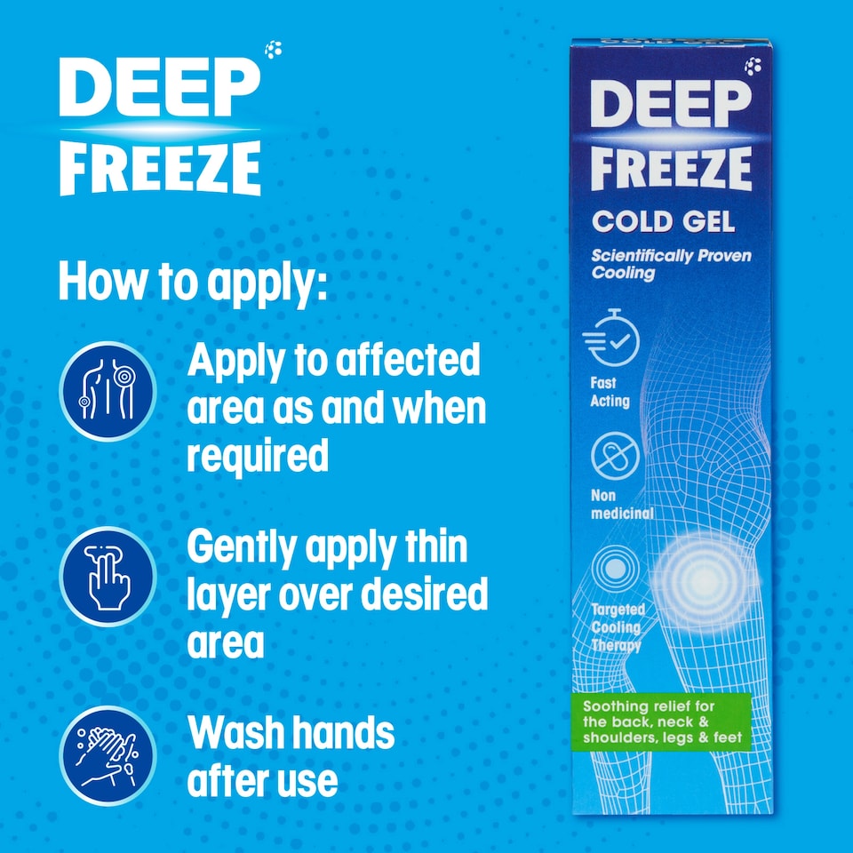 image 1 of Deep Freeze Pain Relieving Cold Gel 100g