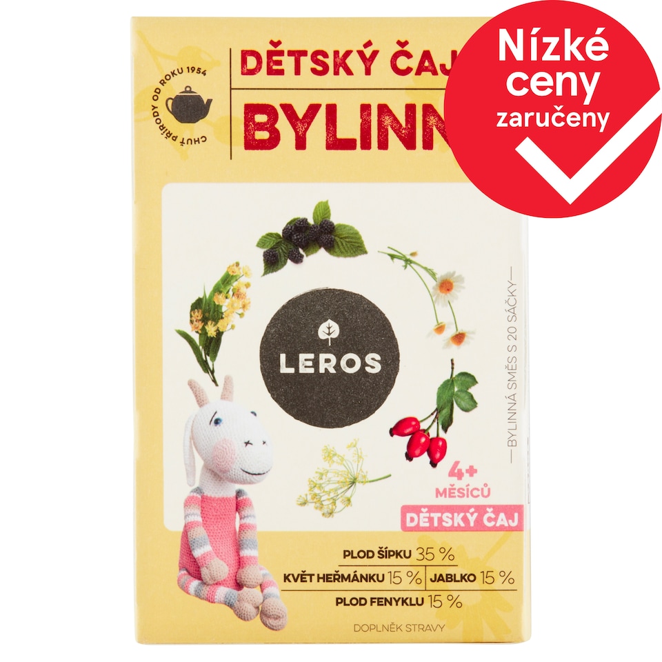 Obrázek 1 pro produkt Leros Dětský čaj bylinný 20 x 1,8g (36g)