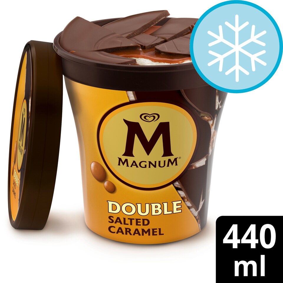 image 1 of Magnum Double Salt Caramel Ice Cream Tub 440Ml