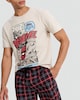 image 2 of Marvel Comic Print T-Shirt and Joggers Pyjamas in Multi