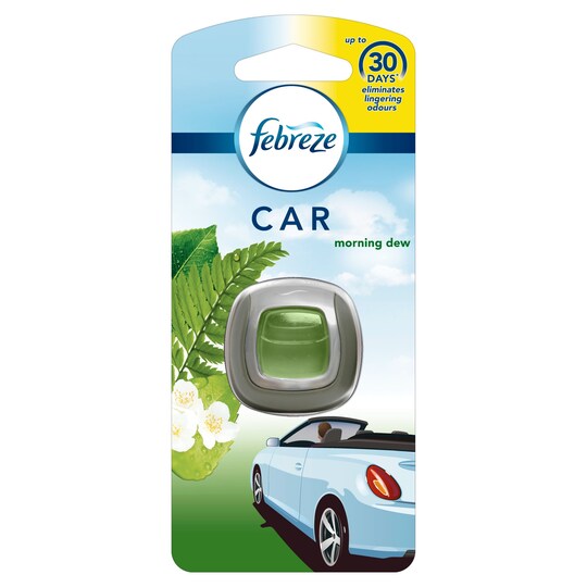 Febreze Car Morning Dew Freshener 2ml Tesco Groceries