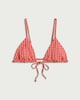 image 4 of OH ME OH MY Gingham Print Triangle Bikini Top in Red