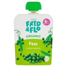 TESCO Fred & Flo Organic Peas 70g