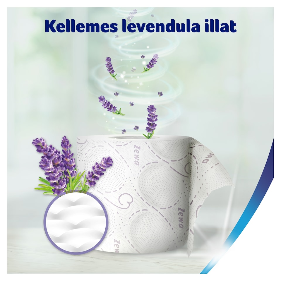 Zewa Deluxe Lavender Dreams toalettpapír 3 rétegű 8 tekercs 1. kép