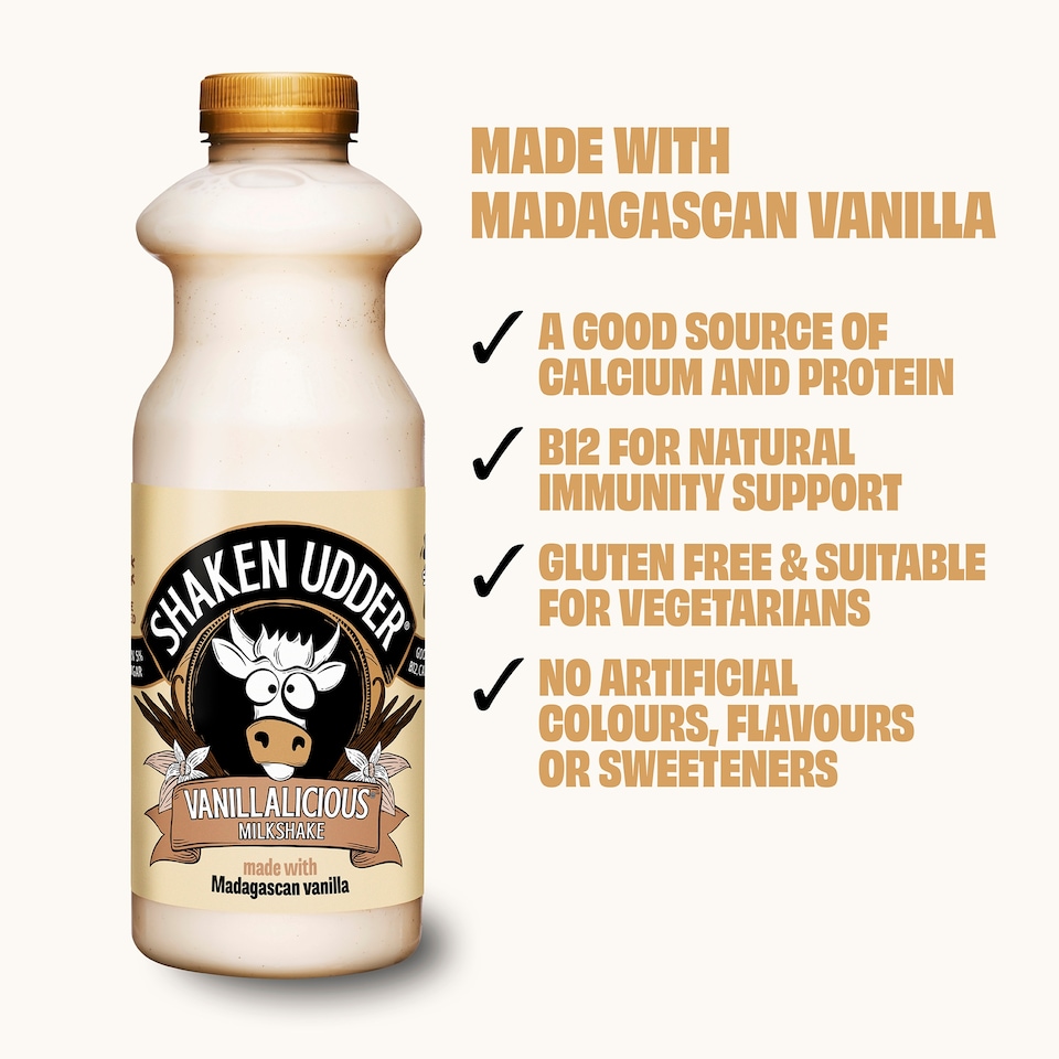 image 1 of Shaken Udder Vanillalicious Milkshake 750Ml