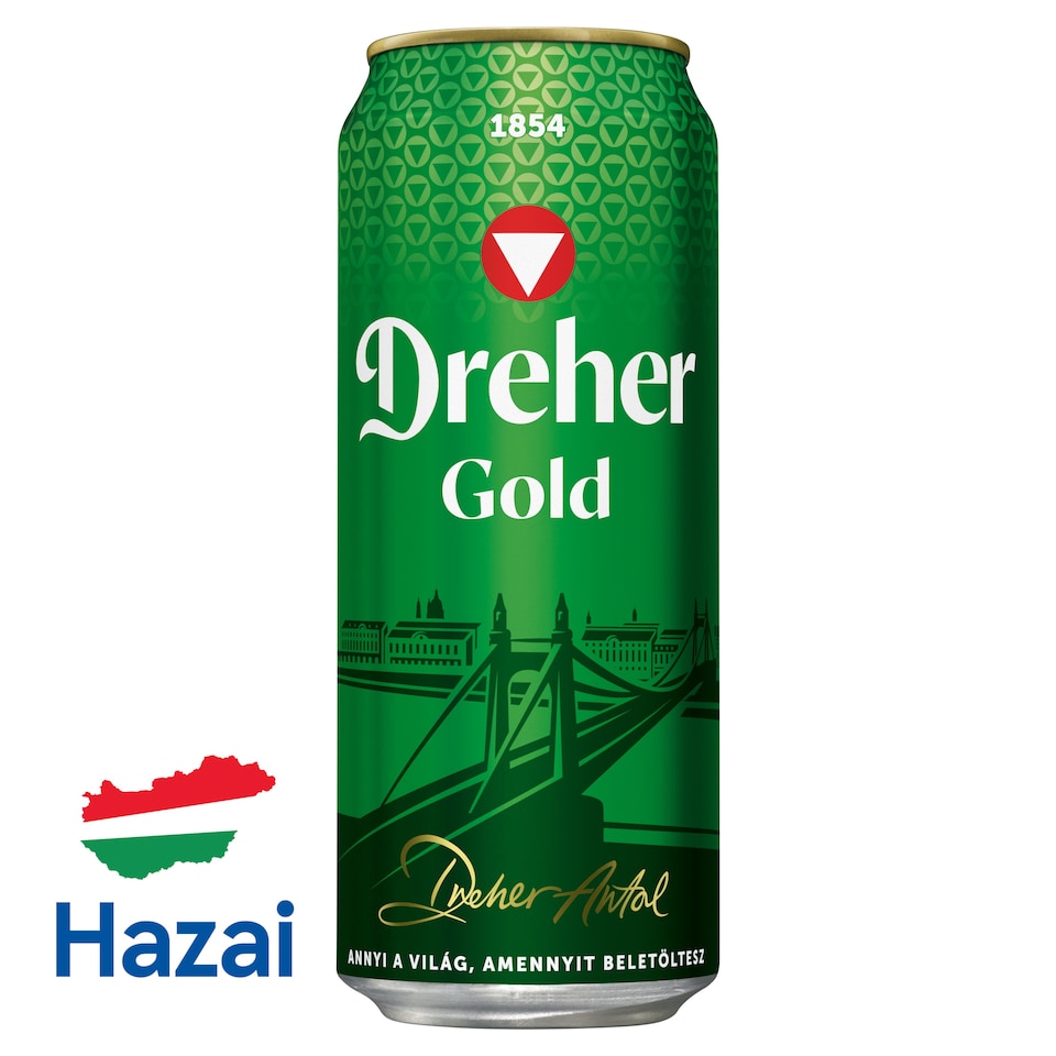 Dreher Gold minőségi világos sör 5% 0,5 l  1. kép