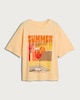 image 3 of F&F Pure Cotton Summer Spritz T-Shirt in Yellow