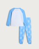 image 2 of Manchester City Pure Cotton Pyjama Set in Blue