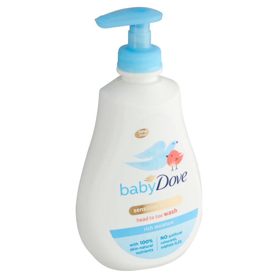 image 1 of Baby Dove Rich Moisture umývací gél na celé telo aj vlásky 400 ml