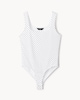 image 5 of F&F Polyamide Polka Dot Bodysuit in Multi White