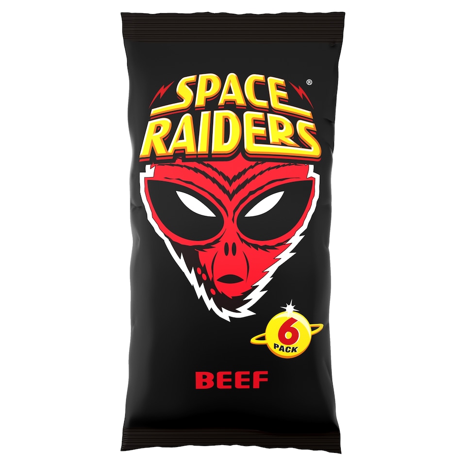 image 1 of Space Raiders Beef Multipack Crisps 6x13g