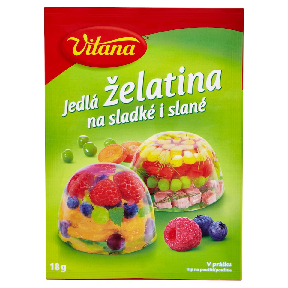 Obrázek 1 pro produkt Vitana Jedlá želatina na sladké i slané v prášku 18g