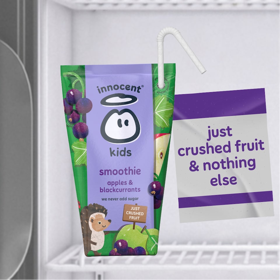 image 1 of innocent Kids Smoothies Apples & Blackcurrants 4 x 150ml