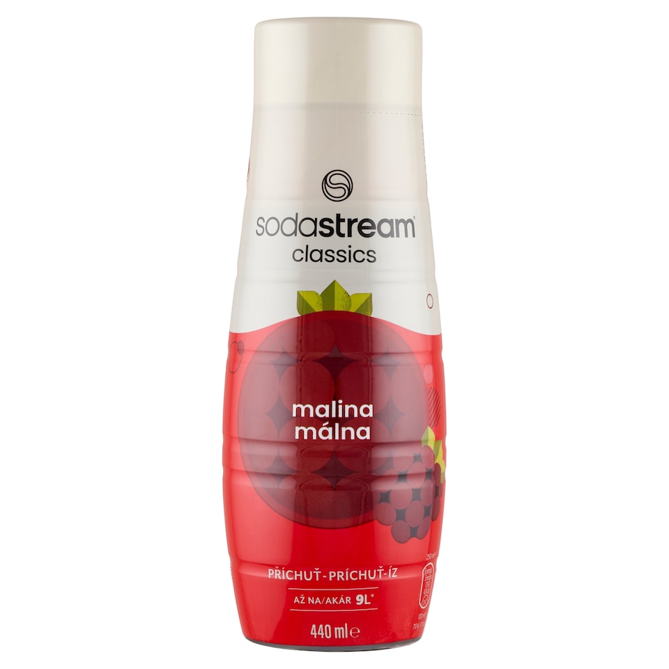 Sodastream Classics ízesített italkoncentrátum málnalével, málnalé sűrítményből 440 ml