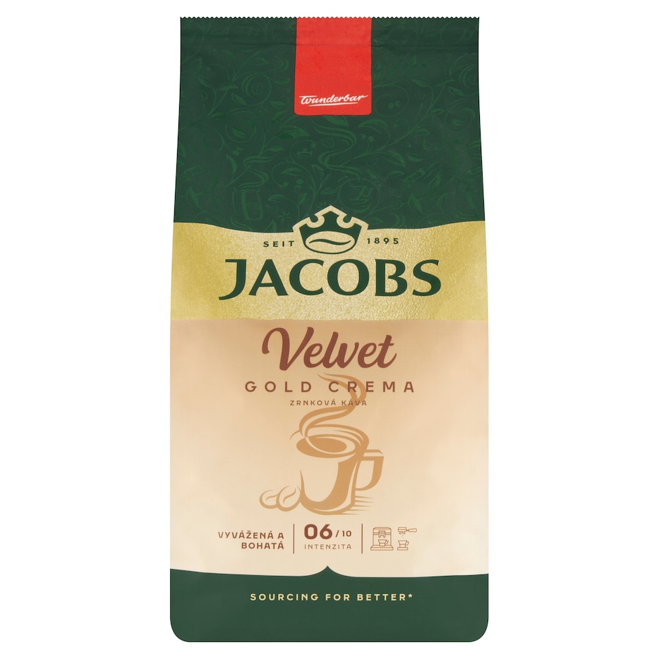 obrázok 1 z Jacobs Velvet Gold Crema zrnková káva 1000 g