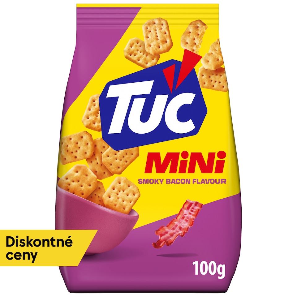 Tuc Krekry Mini s príchuťou údenej slaniny 100 g