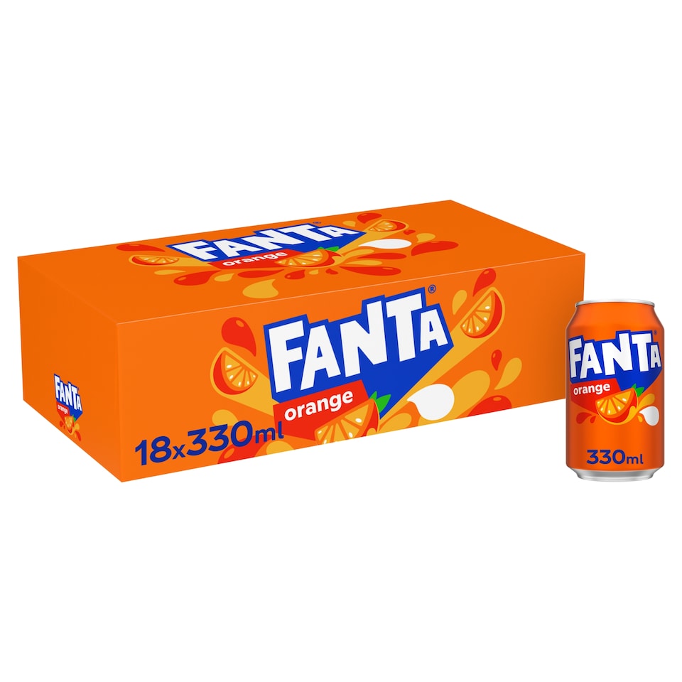 image 1 of Fanta Orange 18 X 330Ml