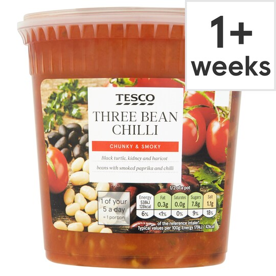 Tesco 3 Chilli Bean Soup 600G Tesco Groceries