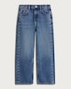 image 4 of F&F Girls Pure Cotton Studded Wide Leg Jeans in Blue