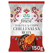 Tesco Finest Tortilla Chips - Chilli Salsa Roja 150g