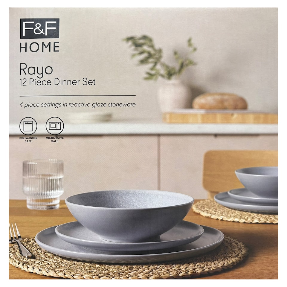 Obrázek 1 pro produkt F&F Home Rayo Blue jídelní souprava 12 ks