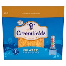 Creamfields Grated Red Cheddar 450G