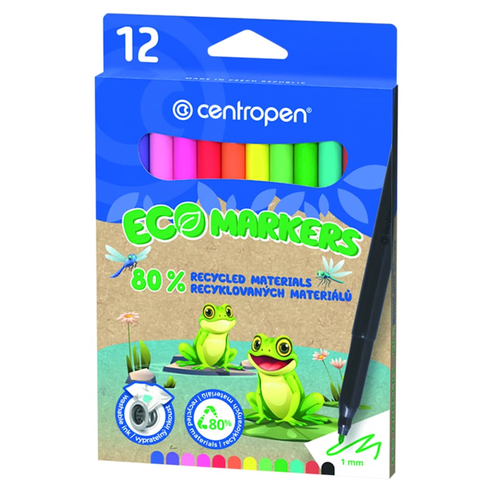Centropen Eco Markers 1 mm 12 pcs