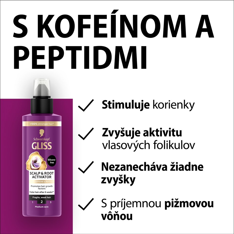 obrázok 1 z Schwarzkopf Gliss Full Hair Wonder sérum na aktiváciu pokožky hlavy a korienkov 100 ml