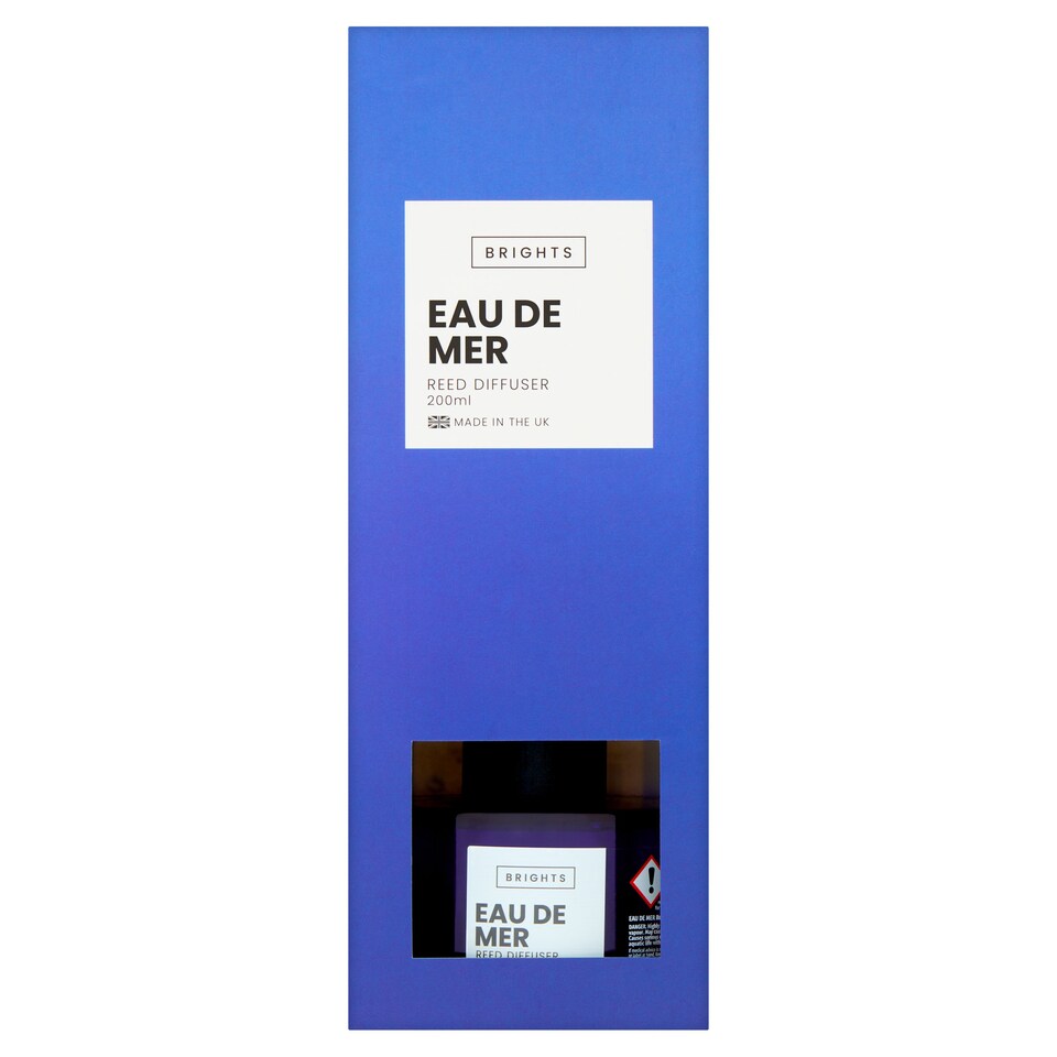Wax Lyrical Blue Reed Diffuser Eau De Mer 200Ml Tesco Groceries