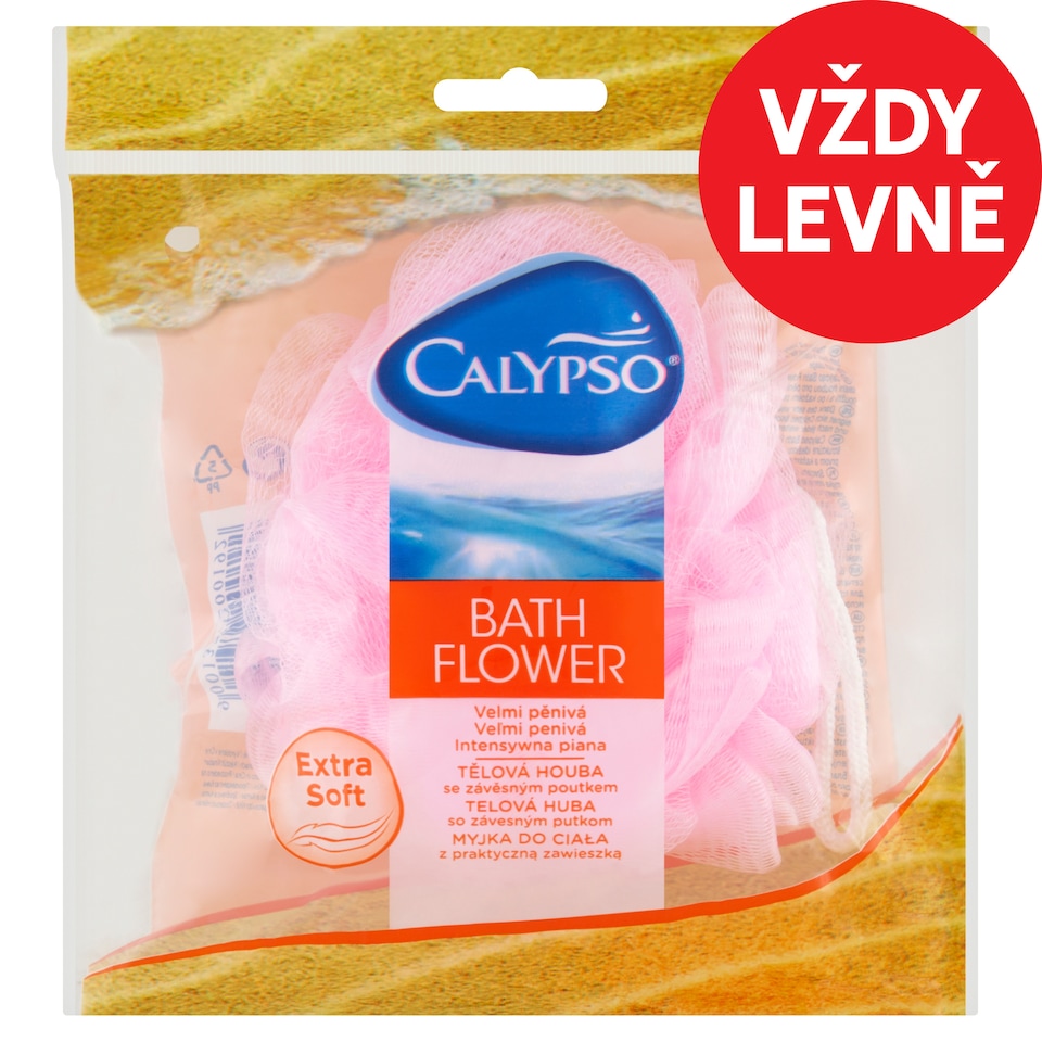 Obrázek 1 pro produkt Calypso Bath Flower Extra Soft tělová houba se závěsným poutkem