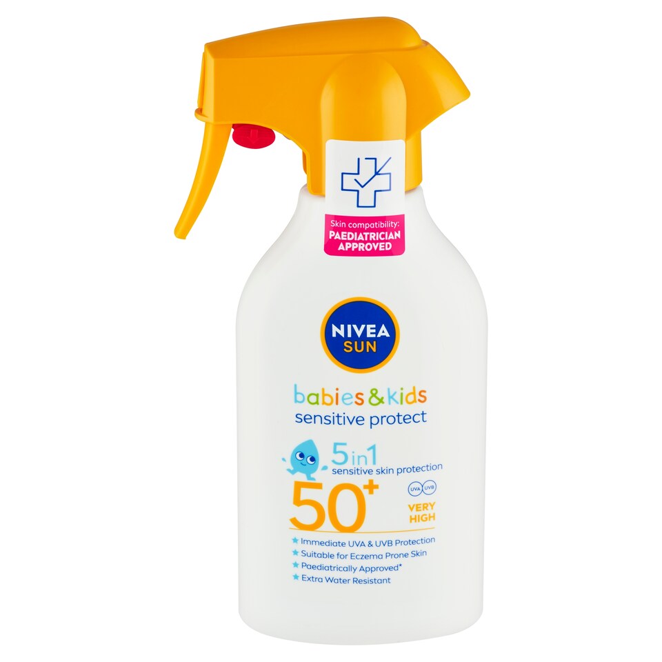 obrázok 1 z Nivea Sun Sensitive Protect Detský sprej na opaľovanie OF 50+ 270 ml