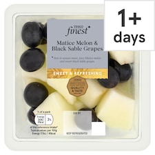Tesco Finest Matice Melon & Black Sable Grapes 300g