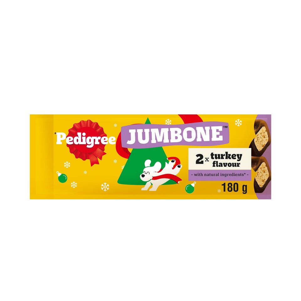 image 1 of Pedigree Christmas Jumbone Turkey 2 Chews 180G