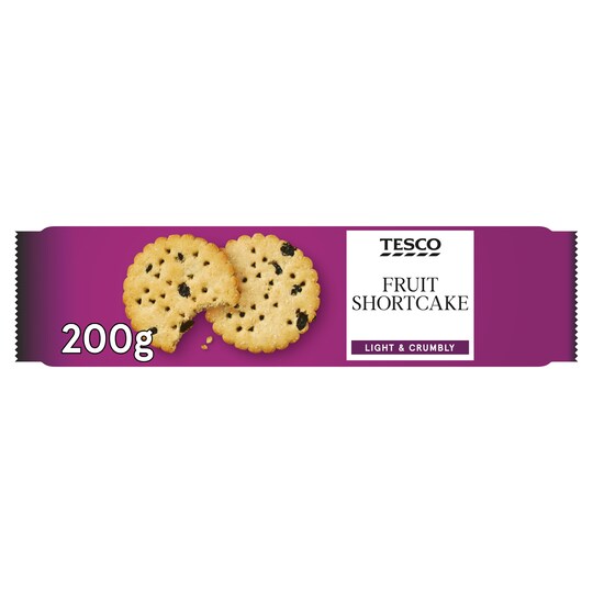 Tesco Fruit Shortcake Biscuits 200G Tesco Groceries