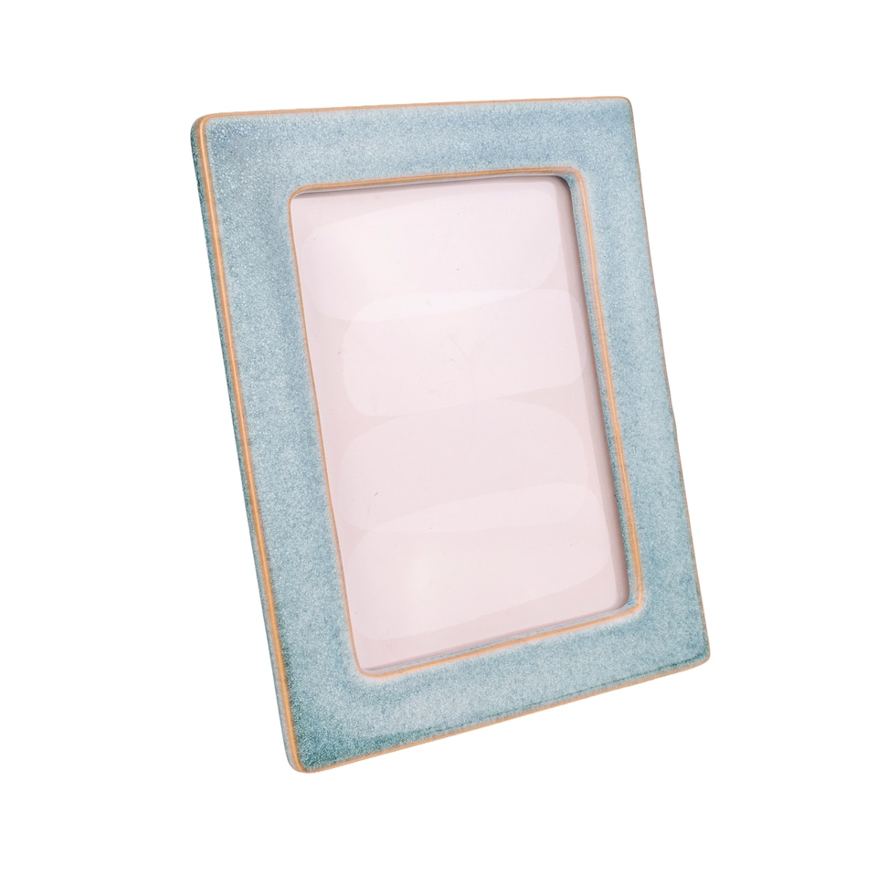 Candlelight Blue Reactive Glaze Frame