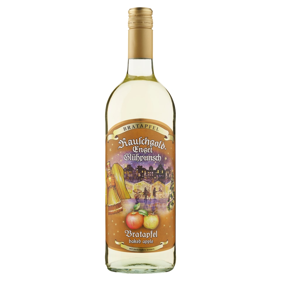 Bratapfel Rauschgold Engel Glühpunsch with Natural Baked Apple Flavor 1000 ml