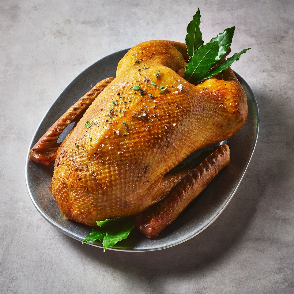 image 1 of 34. Tesco Finest Free Range Medium Goose 4kg-6kg (Serves 8-12)