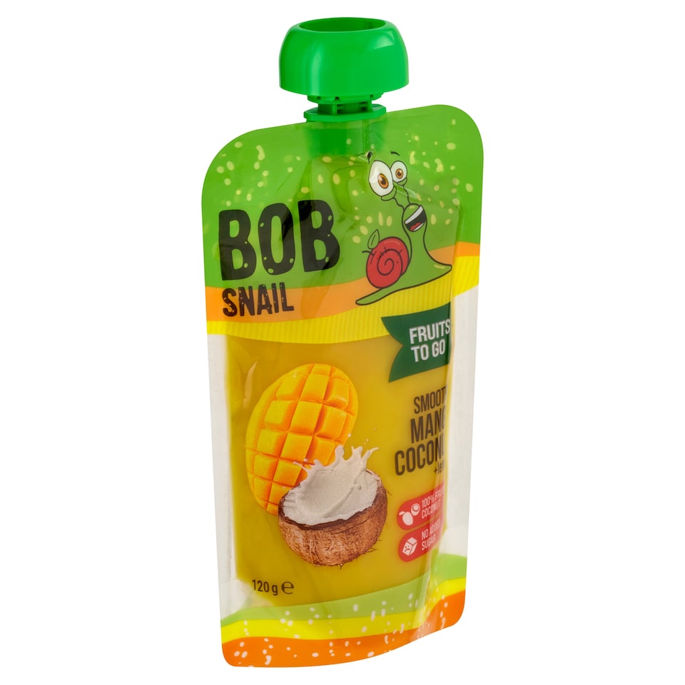image 1 of Šnek Bob Smoothie Mango Coconut with Lemon 120g